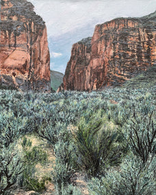 acrylic painting by Henry Caserotti titled Carlton Canyon, 2