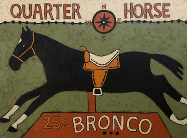 acrylic painting by Jaime Ellsworth titled Quarter Horse