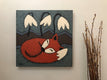 Original art for sale at UGallery.com | Red Fox by Jaime Ellsworth | $1,250 | acrylic painting | 20' h x 20' w | thumbnail 3