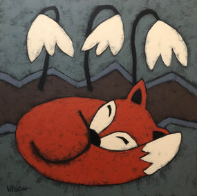 acrylic painting by Jaime Ellsworth titled Red Fox