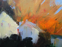 Original art for sale at UGallery.com | Lake Street, Autumn by Janet Dyer | $1,100 | acrylic painting | 15' h x 30' w | thumbnail 4
