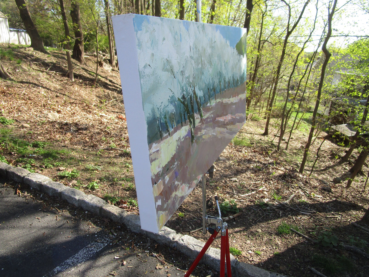 Orchard Wave by Janet Dyer |  Side View of Artwork 