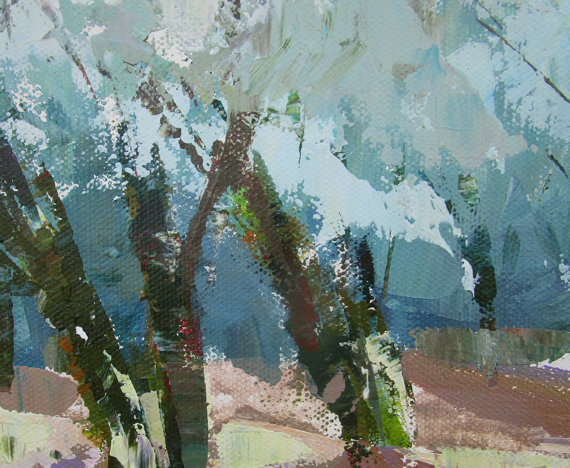 Orchard Wave by Janet Dyer |  Closeup View of Artwork 