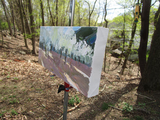 Spring Orchard by Janet Dyer |  Side View of Artwork 