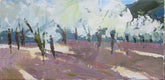Original art for sale at UGallery.com | Spring Orchard by Janet Dyer | $250 | acrylic painting | 6' h x 12' w | thumbnail 1