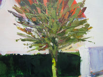 Original art for sale at UGallery.com | Street in Mormant, France by Janet Dyer | $975 | acrylic painting | 18' h x 24' w | thumbnail 4