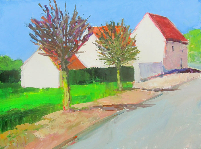 Street in Mormant, France by Janet Dyer |  Artwork Main Image 