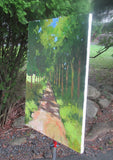 Original art for sale at UGallery.com | Tree-Lined Path by Janet Dyer | $975 | acrylic painting | 24' h x 18' w | thumbnail 2