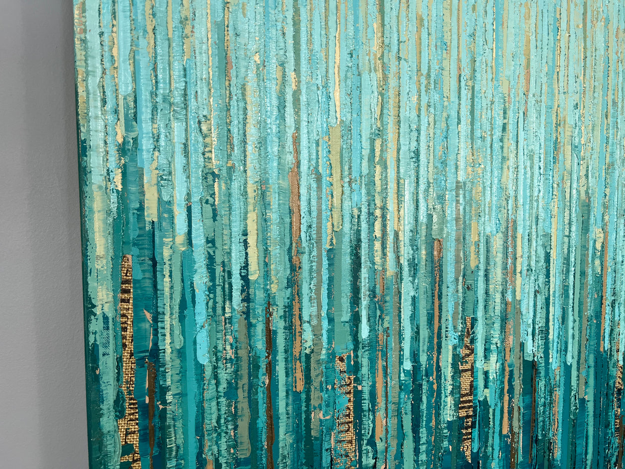 Under the Sea by Janet Hamilton |  Closeup View of Artwork 