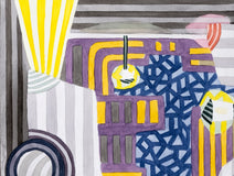 Original art for sale at UGallery.com | A Limousine by Javier Ortas | $1,900 | watercolor painting | 27.5' h x 19.5' w | thumbnail 4