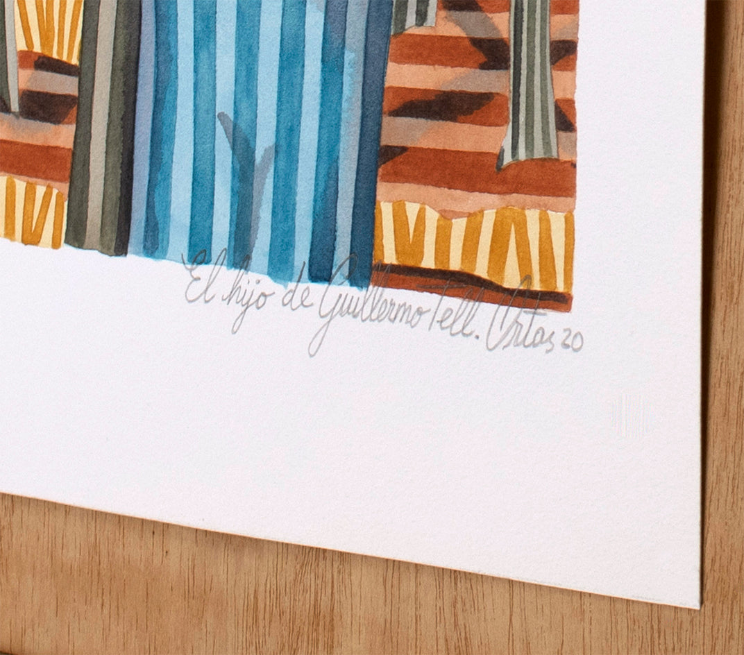 William Tell’s Son by Javier Ortas |  Side View of Artwork 