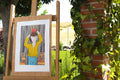 Original art for sale at UGallery.com | William Tell’s Son by Javier Ortas | $1,175 | watercolor painting | 19.68' h x 13.77' w | thumbnail 3