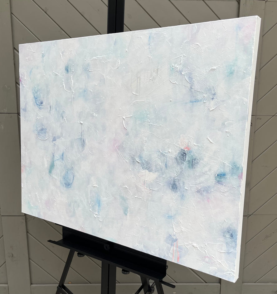 Glimmers by Jennifer Hanson |  Side View of Artwork 