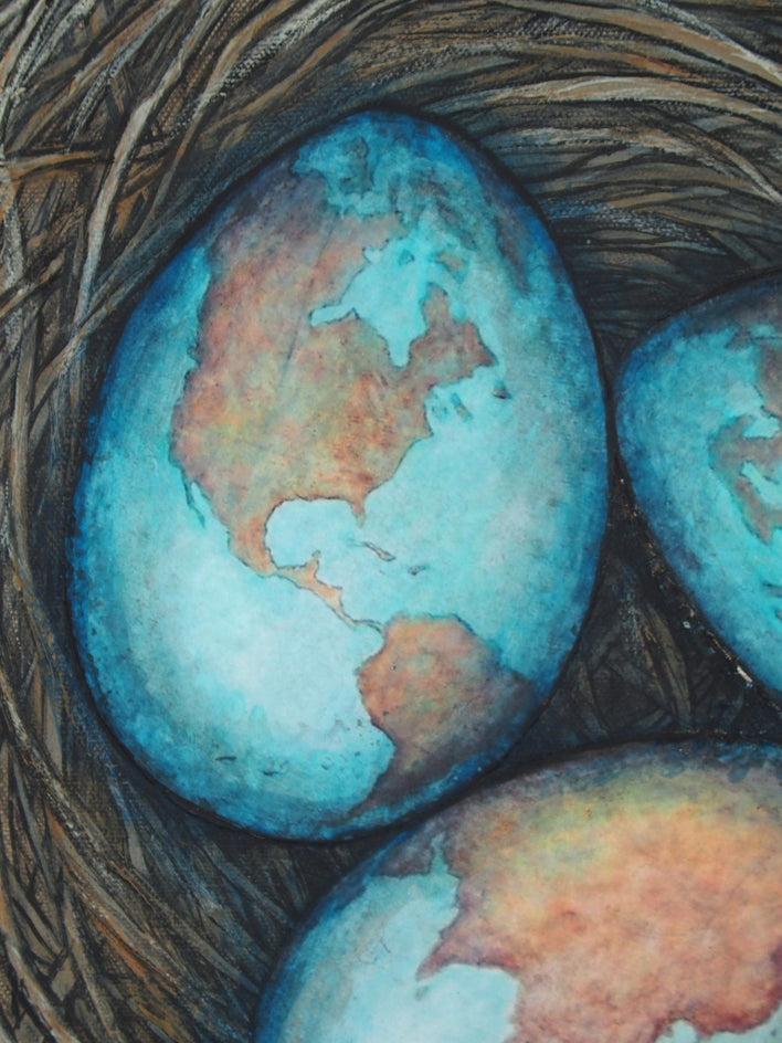 Worldview by Jennifer Ross |  Closeup View of Artwork 