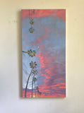 Original art for sale at UGallery.com | Coral Palms by Jesse Aldana | $1,400 | oil painting | 36' h x 18' w | thumbnail 3