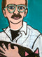 Original art for sale at UGallery.com | Man Holding a Cat by Jessica JH Roller | $650 | acrylic painting | 24' h x 20' w | thumbnail 4