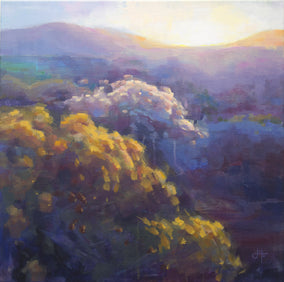 Original art for sale at UGallery.com | Shimmer by Jinny Tomozy | $1,100 | acrylic painting | 20' h x 20' w