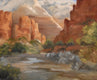 Original art for sale at UGallery.com | Zion National Park by Joanie Ford | $375 | oil painting | 12' h x 16' w | thumbnail 5