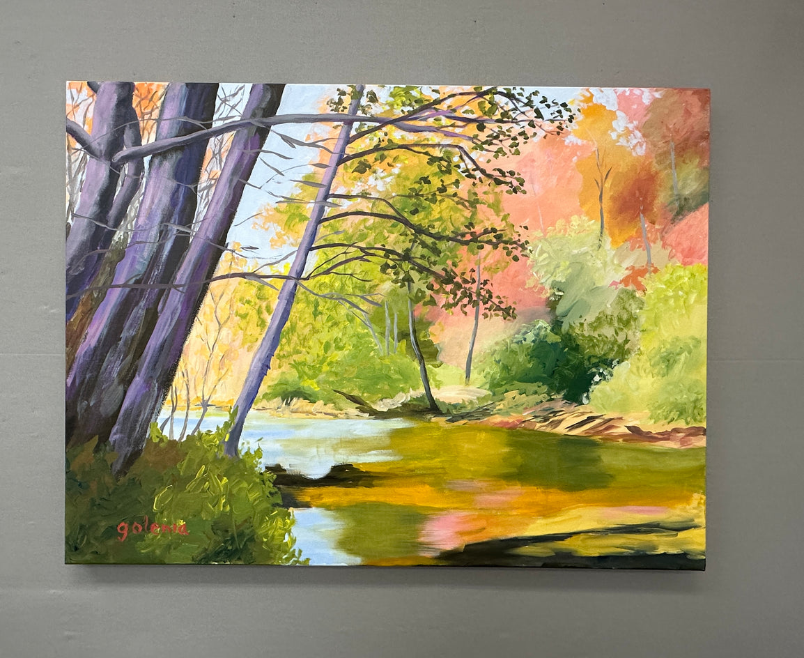 Fall Morning by JoAnn Golenia |  Context View of Artwork 
