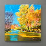 Original art for sale at UGallery.com | North Carolina Starship by JoAnn Golenia | $1,550 | acrylic painting | 30' h x 30' w | thumbnail 3