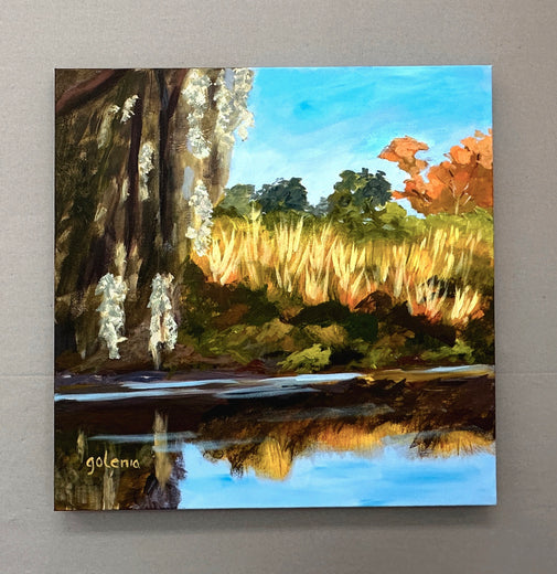 Spanish Moss and River Grasses by JoAnn Golenia |  Context View of Artwork 