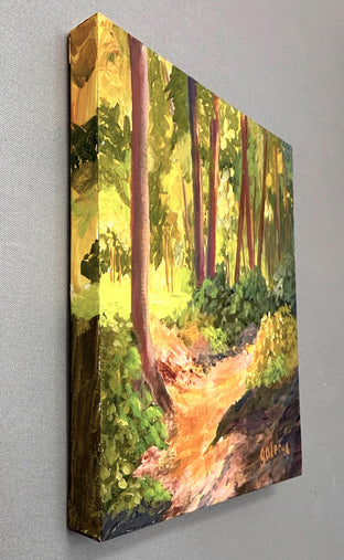 Spring Hike by JoAnn Golenia |  Side View of Artwork 
