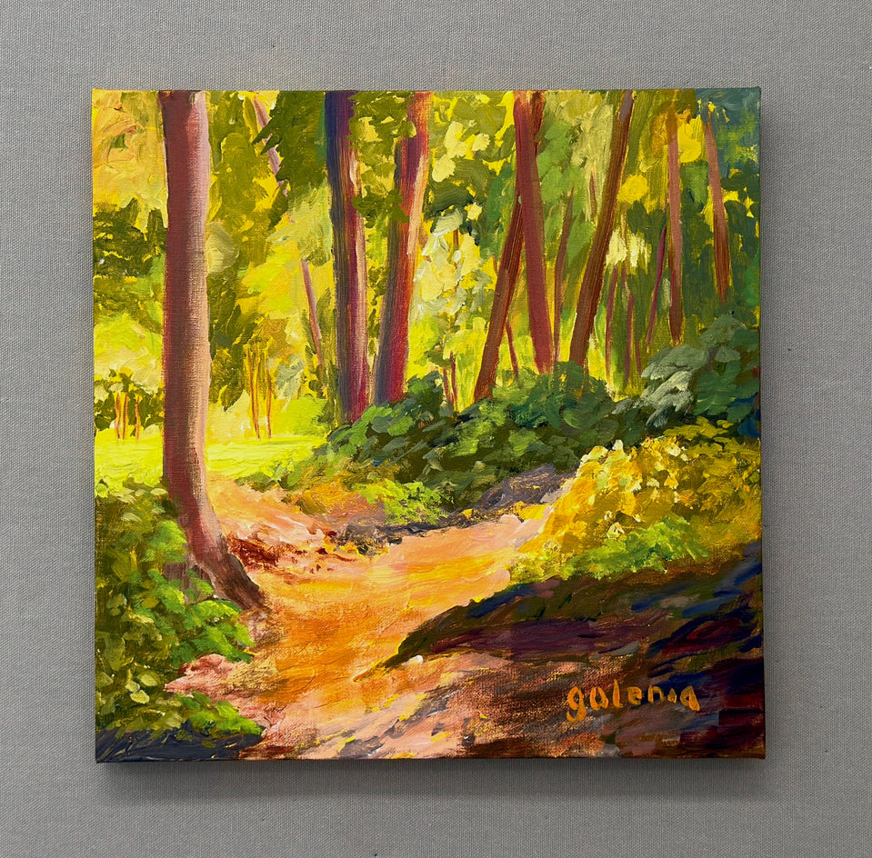 Spring Hike by JoAnn Golenia |  Context View of Artwork 