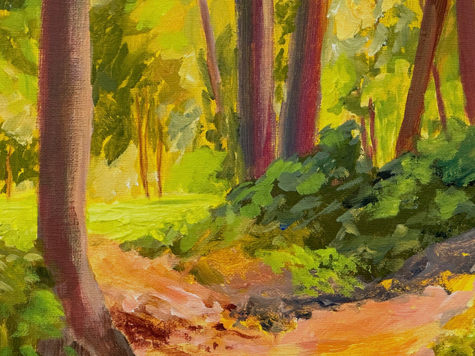 Spring Hike by JoAnn Golenia |   Closeup View of Artwork 