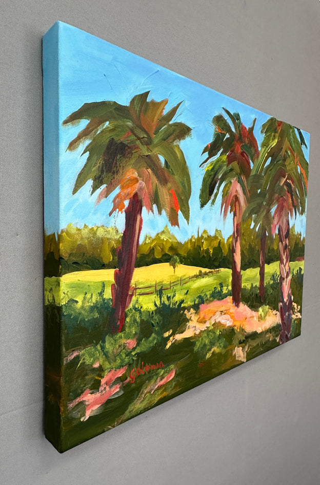 Summer All Day by JoAnn Golenia |  Side View of Artwork 