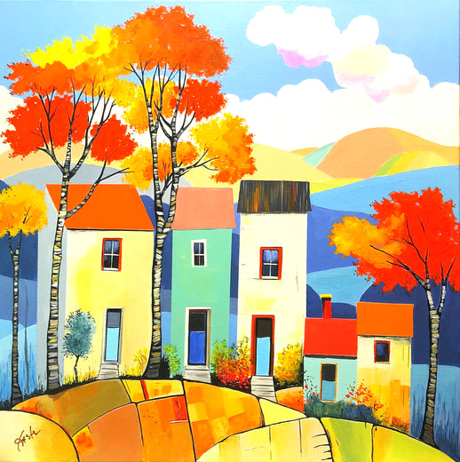 Cloudy Day in the Neighborhood by John Jaster |  Artwork Main Image 