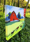 Original art for sale at UGallery.com | Out for a Stroll by John Jaster | $700 | acrylic painting | 16' h x 20' w | thumbnail 2