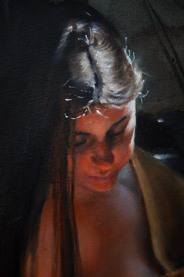 Interior, Sunset by John Kelly |  Closeup View of Artwork 