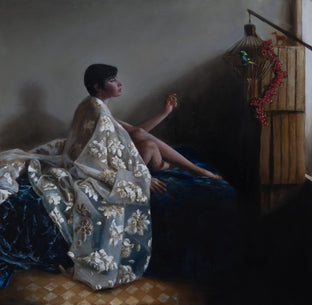 Woman with Caged Bird by John Kelly |  Artwork Main Image 