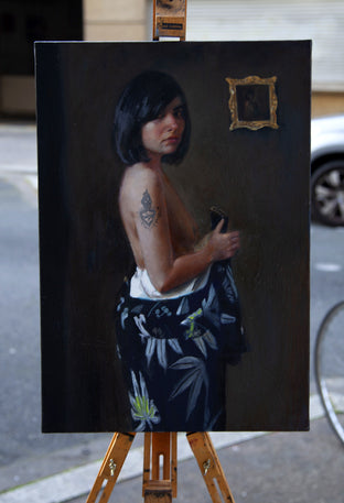 Woman with Tattoo by John Kelly |  Context View of Artwork 