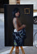 Original art for sale at UGallery.com | Woman with Tattoo by John Kelly | $2,500 | oil painting | 21.5' h x 15' w | thumbnail 3