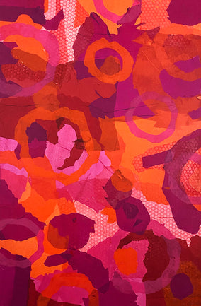 Original art for sale at UGallery.com | Little Darlin' by Johnny Karwan | $1,100 | mixed media artwork | 36' h x 24' w