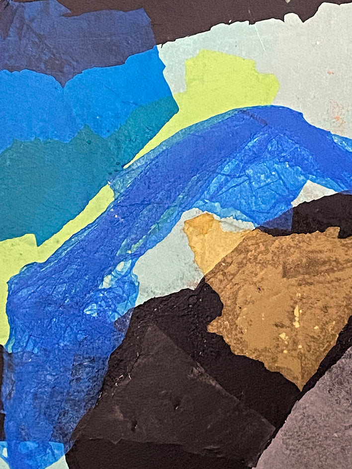 Twice in a Blue Moon by Johnny Karwan |  Closeup View of Artwork 