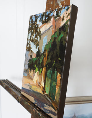 Chateau in Provence by Jonelle Summerfield |  Side View of Artwork 