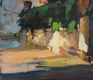 Original art for sale at UGallery.com | Chateau in Provence by Jonelle Summerfield | $525 | oil painting | 10' h x 8' w | thumbnail 4