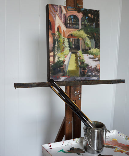 Courtyard in Seville II by Jonelle Summerfield |  Context View of Artwork 