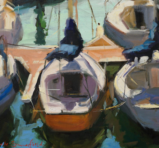 San Sebastian Marina by Jonelle Summerfield |   Closeup View of Artwork 