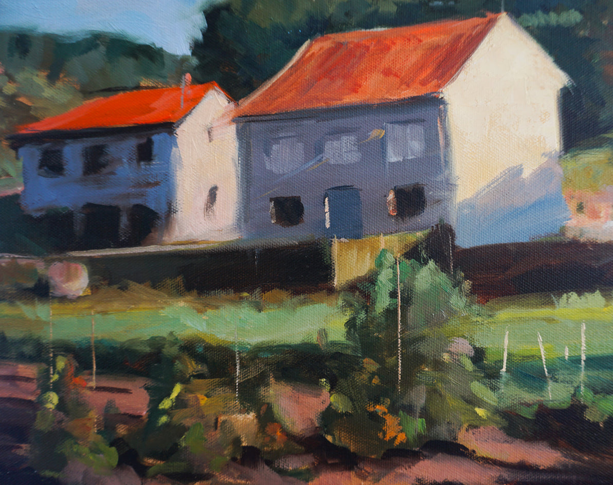 Somewhere on the Camino Frances by Jonelle Summerfield |  Closeup View of Artwork 