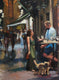 Original art for sale at UGallery.com | Tapas Night in San Sebastian by Jonelle Summerfield | $625 | oil painting | 14' h x 11' w | thumbnail 1