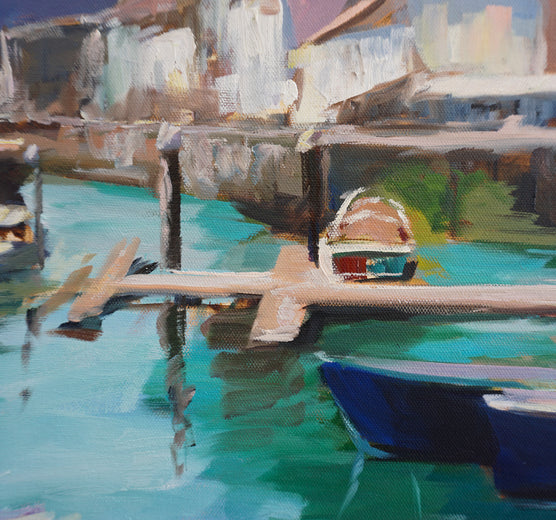 View of San Sebastian by Jonelle Summerfield |   Closeup View of Artwork 