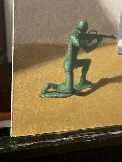 Fire! 2 by Jose H. Alvarenga |  Side View of Artwork 