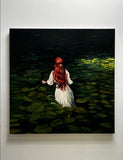 Original art for sale at UGallery.com | Immersed in Darkness by Jose Luis Bermudez | $3,575 | oil painting | 40' h x 40' w | thumbnail 3
