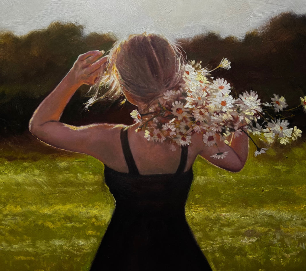 The Happiness of Each Flower by Jose Luis Bermudez |  Closeup View of Artwork 