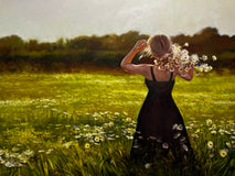 Original art for sale at UGallery.com | The Happiness of Each Flower by Jose Luis Bermudez | $3,800 | oil painting | 36' h x 48' w | thumbnail 1