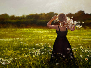 oil painting by Jose Luis Bermudez titled The Happiness of Each Flower