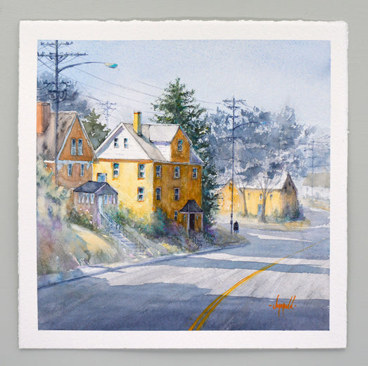 Yellow Houses by Judy Mudd |  Context View of Artwork 